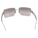 CHANEL Rimless Sunglasses plastic Clear CC Auth 205500M-3