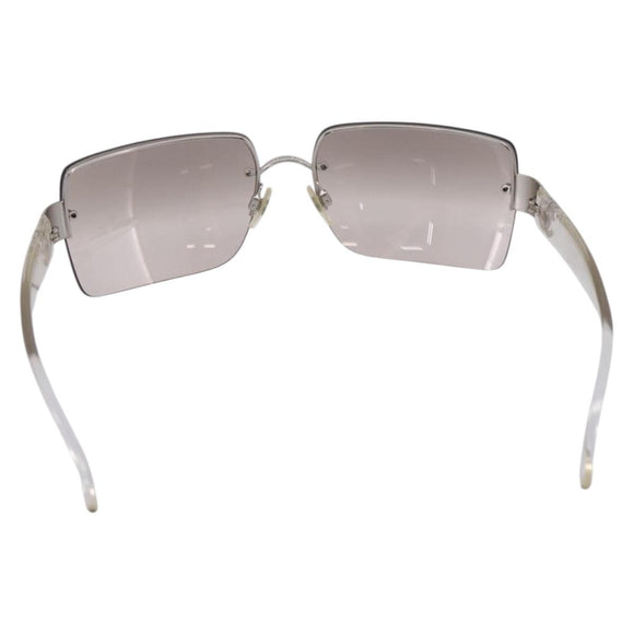 CHANEL Rimless Sunglasses plastic Clear CC Auth 205500M