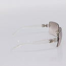 CHANEL Rimless Sunglasses plastic Clear CC Auth 205500M-4