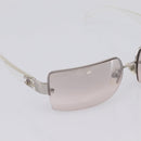 CHANEL Rimless Sunglasses plastic Clear CC Auth 205500M-8