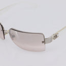 CHANEL Rimless Sunglasses plastic Clear CC Auth 205500M-9