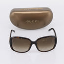 GUCCI Sunglasses plastic Brown Auth 205501M-13