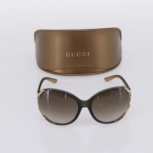 GUCCI Interlocking G Sunglasses plastic Green Auth 205502M