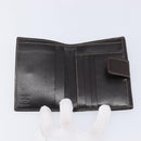 FENDI Zucca Canvas Bifold Wallet Black Brown Auth 205504V-9