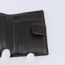 FENDI Zucca Canvas Bifold Wallet Black Brown Auth 205504V-19
