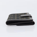 FENDI Zucca Canvas Bifold Wallet Black Brown Auth 205504V-3