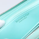 Tiffany & Co. Long Wallet Leather Blue Silver Auth 205507A-10