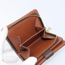 LOUIS VUITTON Monogram Compact zip Wallet M61667 LV Auth 205512A-8