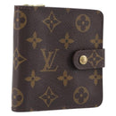 LOUIS VUITTON Monogram Compact zip Wallet M61667 LV Auth 205512A-1