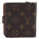 LOUIS VUITTON Monogram Compact zip Wallet M61667 LV Auth 205512A-2
