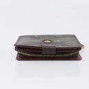 LOUIS VUITTON Monogram Compact zip Wallet M61667 LV Auth 205512A-3