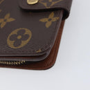 LOUIS VUITTON Monogram Compact zip Wallet M61667 LV Auth 205512A-14