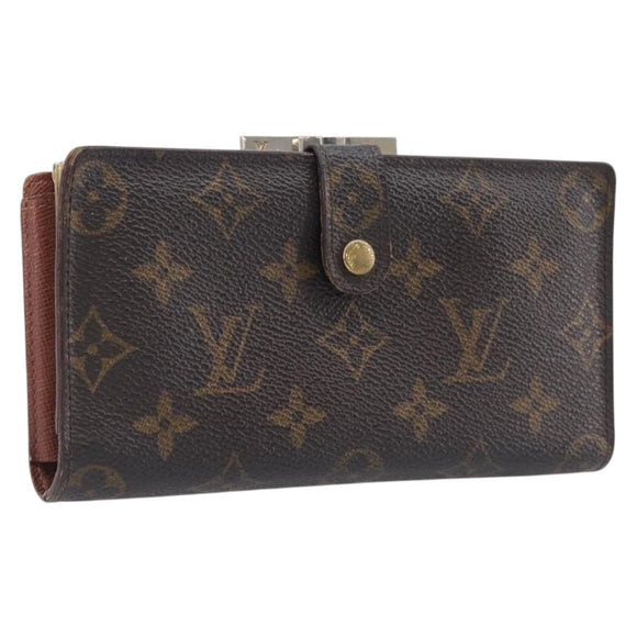 LOUIS VUITTON Monogram Continental Clutch Wallet T61217 LV Auth 205513