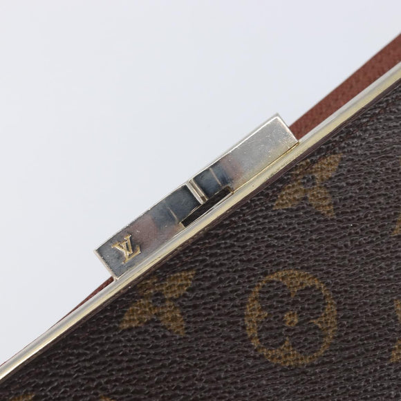 LOUIS VUITTON Monogram Continental Clutch Wallet T61217 LV Auth 205513
