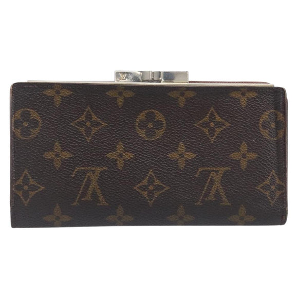 LOUIS VUITTON Monogram Continental Clutch Wallet T61217 LV Auth 205513