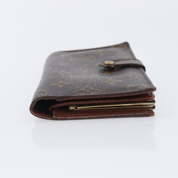 LOUIS VUITTON Monogram Continental Clutch Wallet T61217 LV Auth 205513