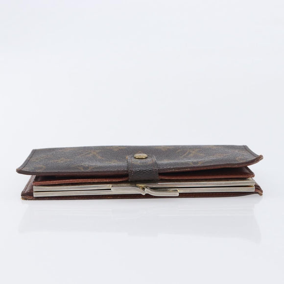LOUIS VUITTON Monogram Continental Clutch Wallet T61217 LV Auth 205513
