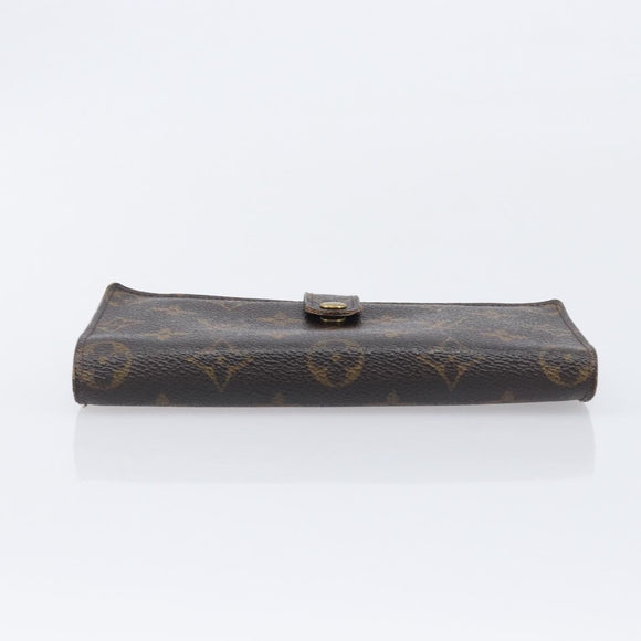 LOUIS VUITTON Monogram Continental Clutch Wallet T61217 LV Auth 205513