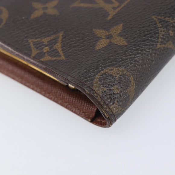 LOUIS VUITTON Monogram Continental Clutch Wallet T61217 LV Auth 205513