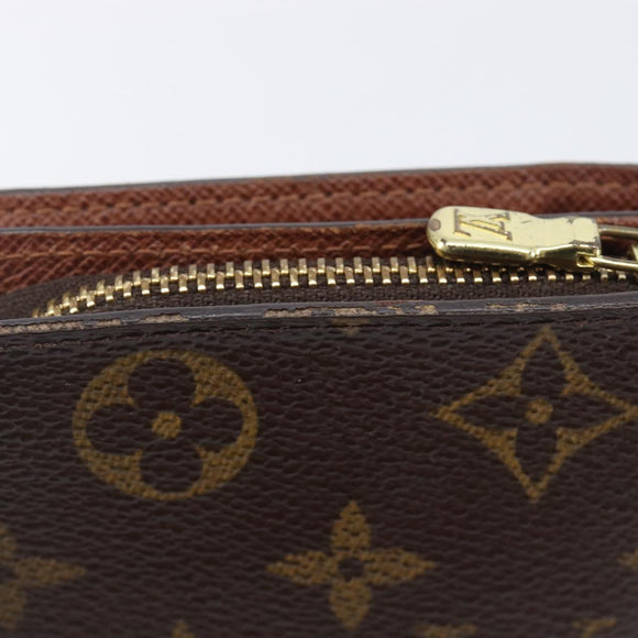 LOUIS VUITTON Monogram Compact zip Wallet M61667 LV Auth 205519A