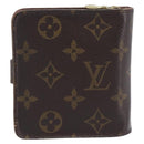 LOUIS VUITTON Monogram Compact zip Wallet M61667 LV Auth 205519A-2