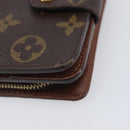 LOUIS VUITTON Monogram Compact zip Wallet M61667 LV Auth 205519A-14