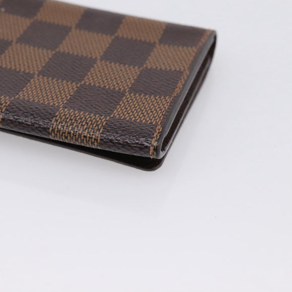 LOUIS VUITTON Damier Ebene Anvelop Cult De Vuitto Case N62920 LV Auth 205521
