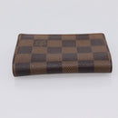 LOUIS VUITTON Damier Ebene Anvelop Cult De Vuitto Case N62920 LV Auth 205521-6