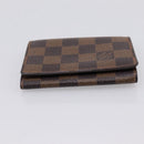 LOUIS VUITTON Damier Ebene Anvelop Cult De Vuitto Case N62920 LV Auth 205521-7