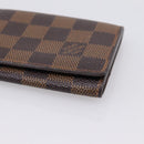 LOUIS VUITTON Damier Ebene Anvelop Cult De Vuitto Case N62920 LV Auth 205521-8