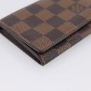 LOUIS VUITTON Damier Ebene Anvelop Cult De Vuitto Case N62920 LV Auth 205521-9