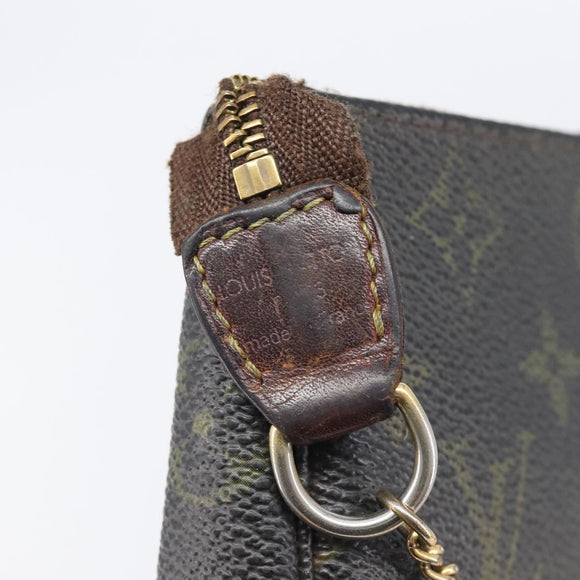 LOUIS VUITTON Monogram Mini Pochette Accessoires Pouch N41667 LV Auth 205526