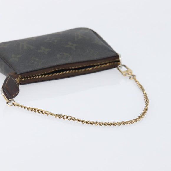 LOUIS VUITTON Monogram Mini Pochette Accessoires Pouch N41667 LV Auth 205526