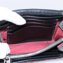FENDI Zucchino Canvas Bifold Wallet Red Silver SM0036 Auth 205529A-22