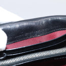 FENDI Zucchino Canvas Bifold Wallet Red Silver SM0036 Auth 205529A-12