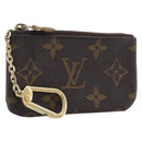 LOUIS VUITTON Monogram Pochette Cles Coin Purse M60033 LV Auth 205530-1
