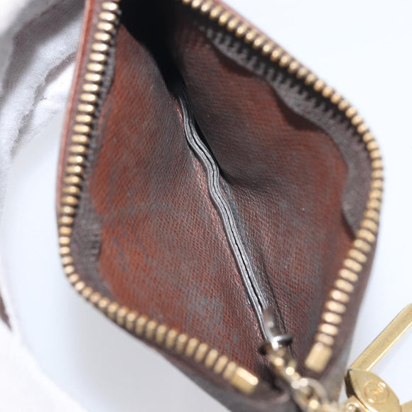 LOUIS VUITTON Monogram Pochette Cles Coin Purse M60033 LV Auth 205530