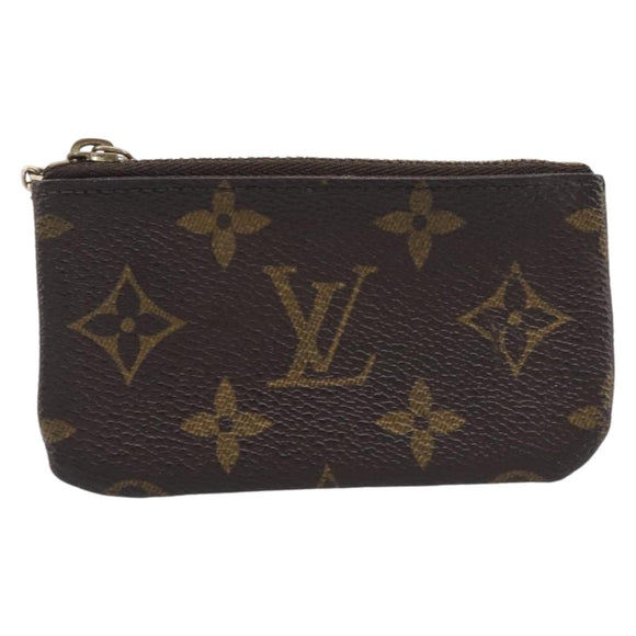 LOUIS VUITTON Monogram Pochette Cles Coin Purse M60033 LV Auth 205530