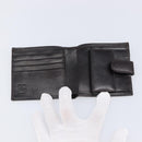 FENDI Zucca Canvas Bifold Wallet Black Brown Auth 205532V-8