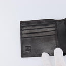 FENDI Zucca Canvas Bifold Wallet Black Brown Auth 205532V-19