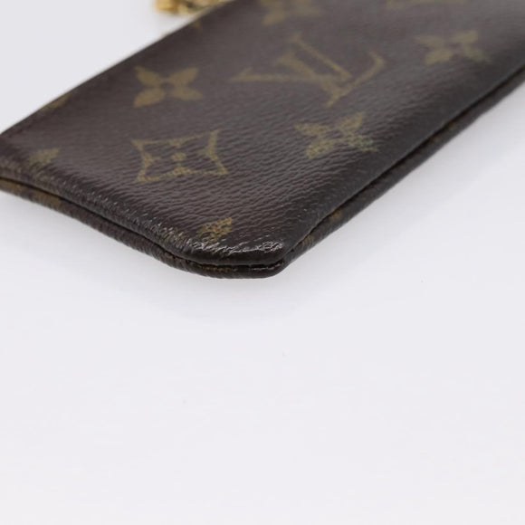 LOUIS VUITTON Monogram Pochette Cles Coin Purse M62650 LV Auth 205542