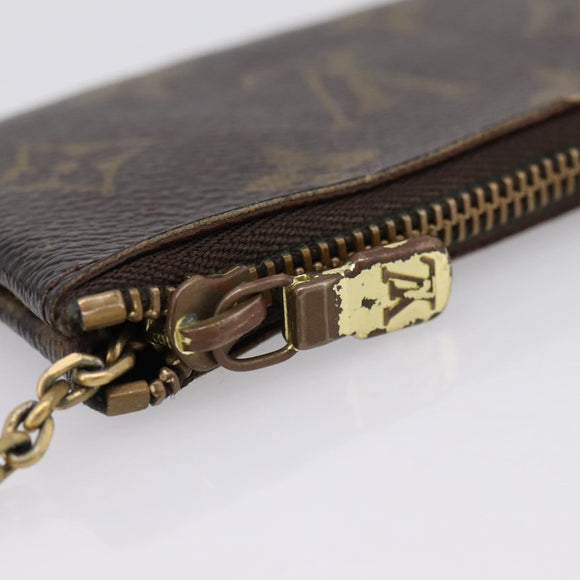 LOUIS VUITTON Monogram Pochette Cles Coin Purse M62650 LV Auth 205542