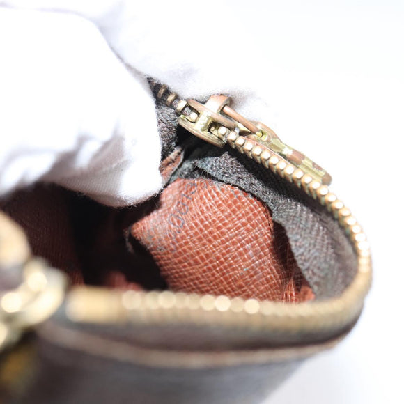 LOUIS VUITTON Monogram Pochette Cles Coin Purse M62650 LV Auth 205542