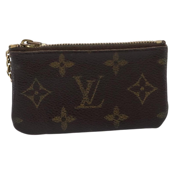 LOUIS VUITTON Monogram Pochette Cles Coin Purse M62650 LV Auth 205542