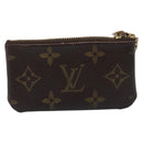 LOUIS VUITTON Monogram Pochette Cles Coin Purse M62650 LV Auth 205542-3
