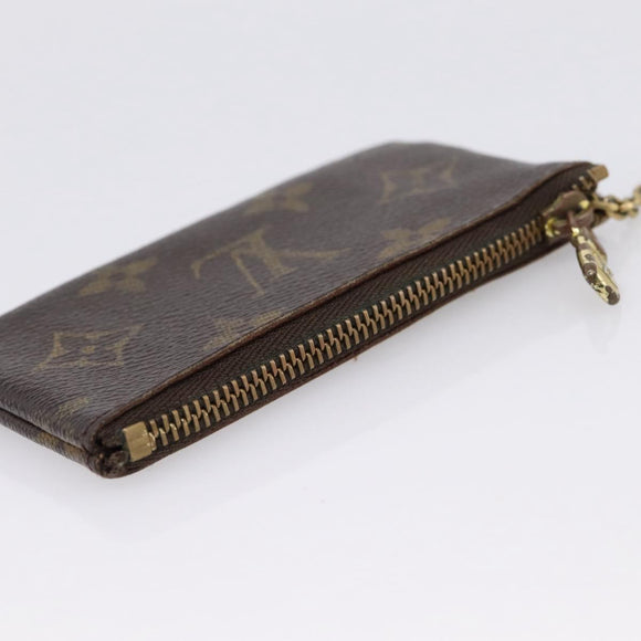 LOUIS VUITTON Monogram Pochette Cles Coin Purse M62650 LV Auth 205542