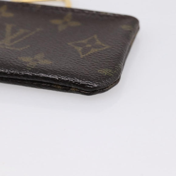 LOUIS VUITTON Monogram Pochette Cles Coin Purse M62650 LV Auth 205542
