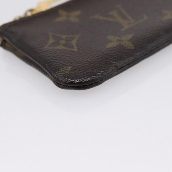 LOUIS VUITTON Monogram Pochette Cles Coin Purse M62650 LV Auth 205542