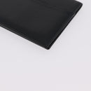 Cartier Card Case Leather Black Gold Auth 205544V-10