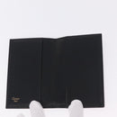 Cartier Card Case Leather Black Gold Auth 205544V-13